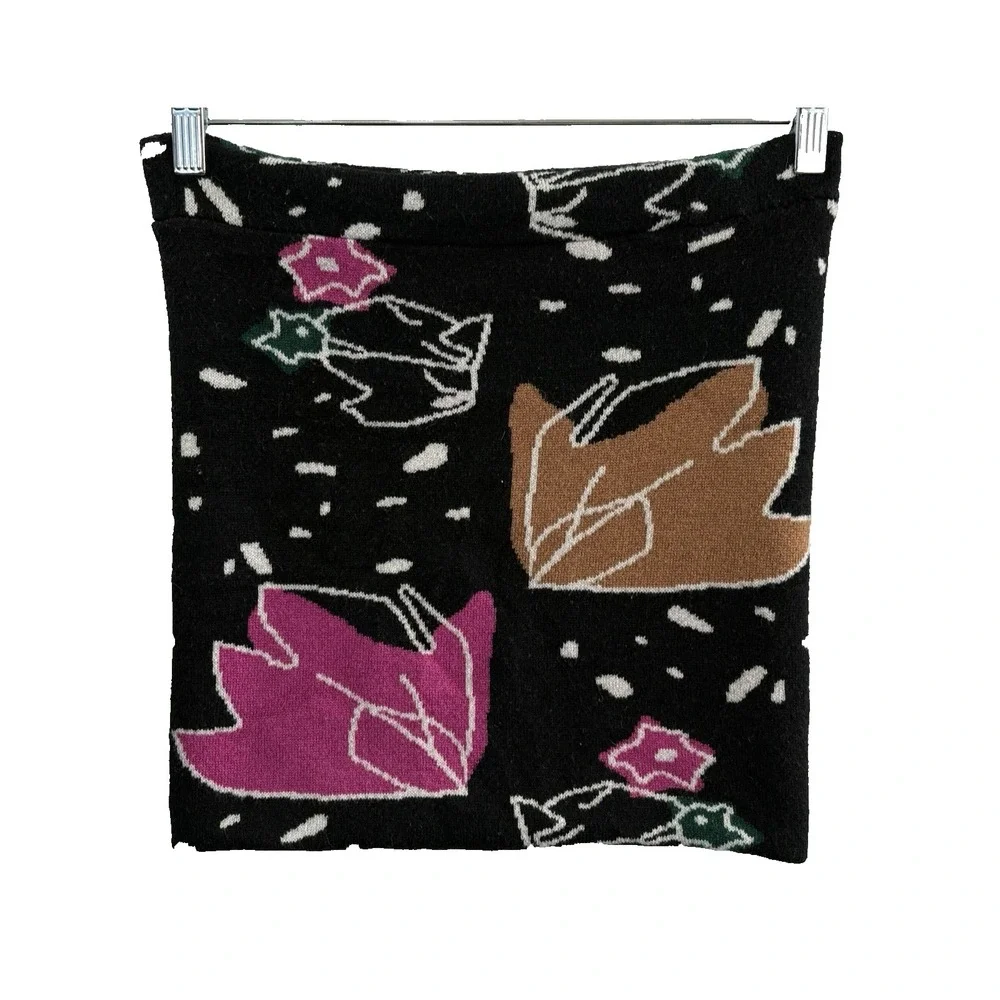 Anthropologie Women Georgia Loop Wool Blend Scarf Sz OS Black 41-12